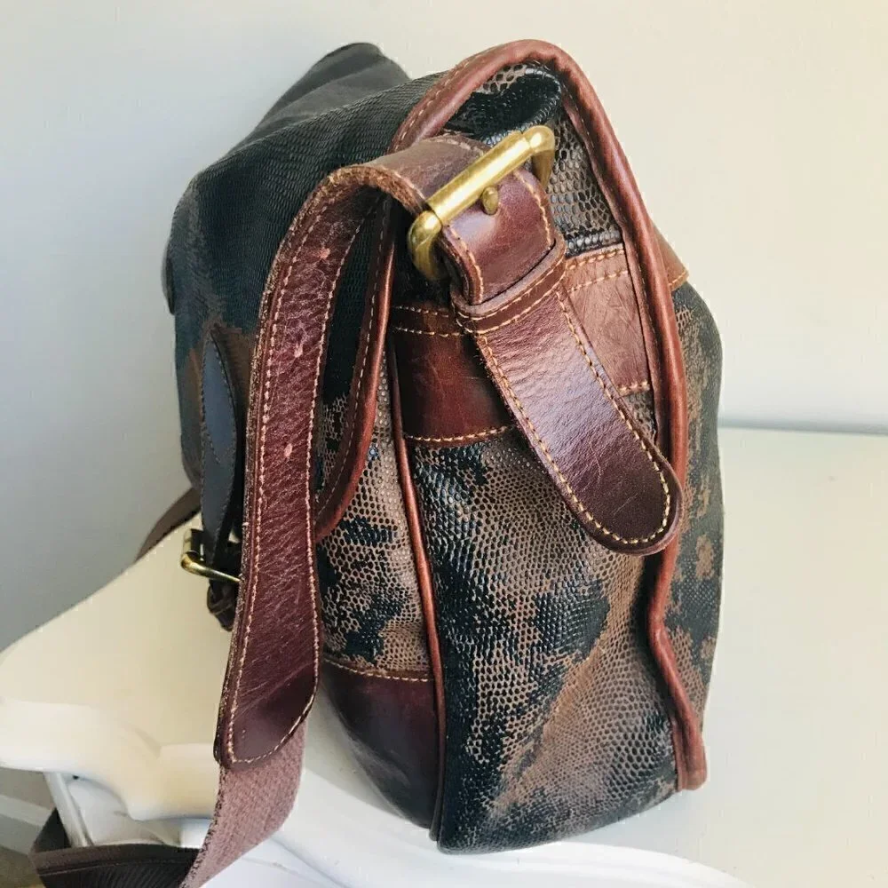 Vintage Distressed Orvis Messenger Book Laptop Crossbody Bag